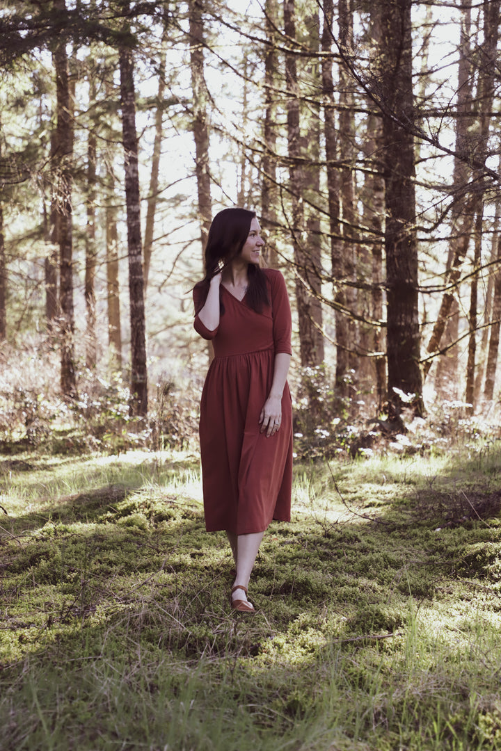 Crossover Nursing Dress