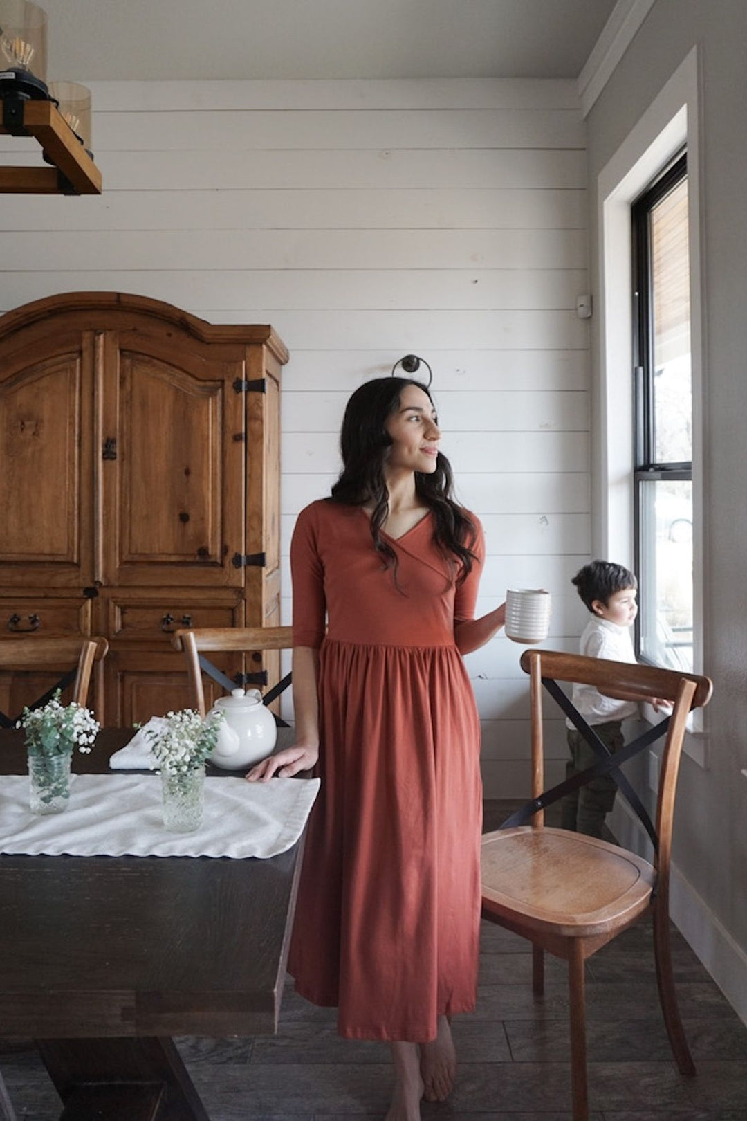 Crossover Nursing Dress Adorned Organics Crossover Nursing Dress Adorned Organics