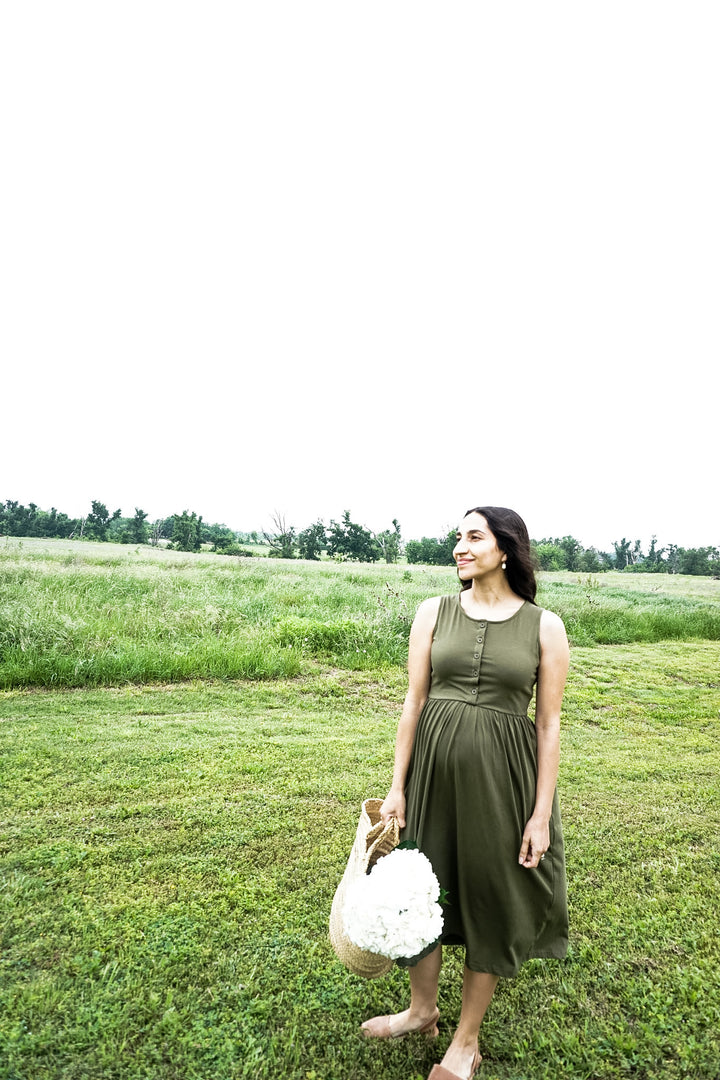 The Everyday Dress - Moss
