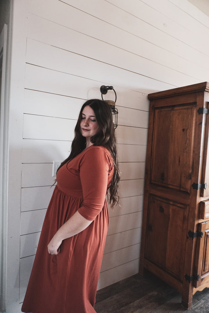 Crossover Nursing Dress