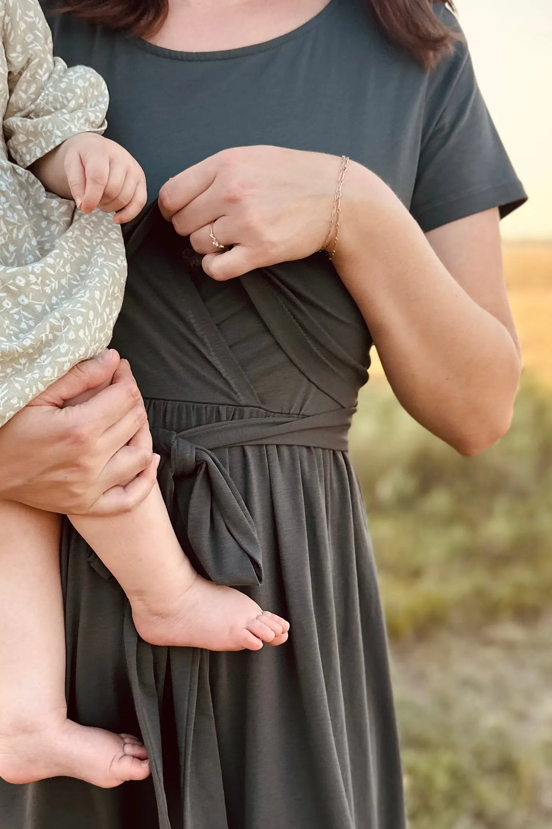 The Heritage Wrap Nursing Dress