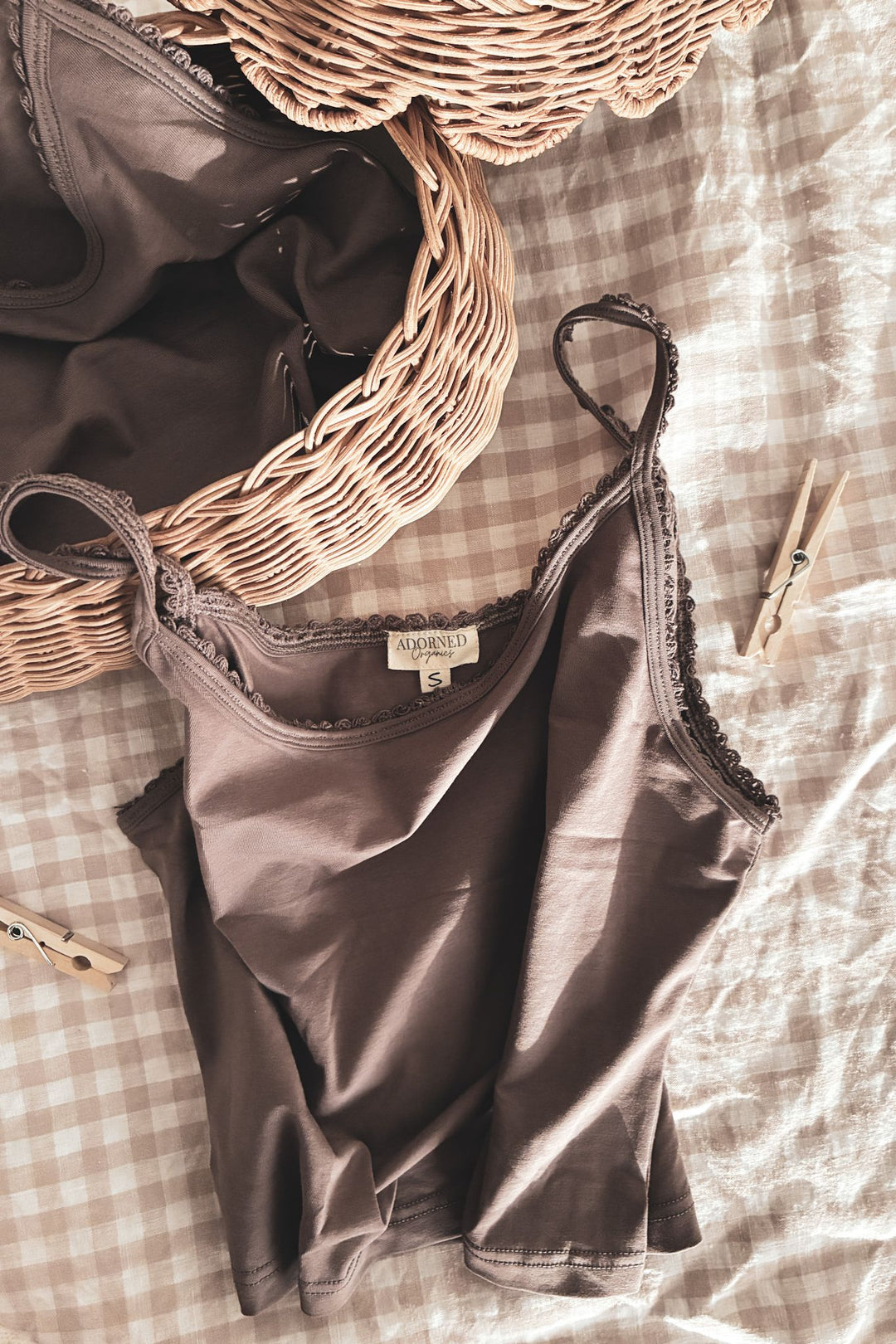 Organic Lace Trim Tank