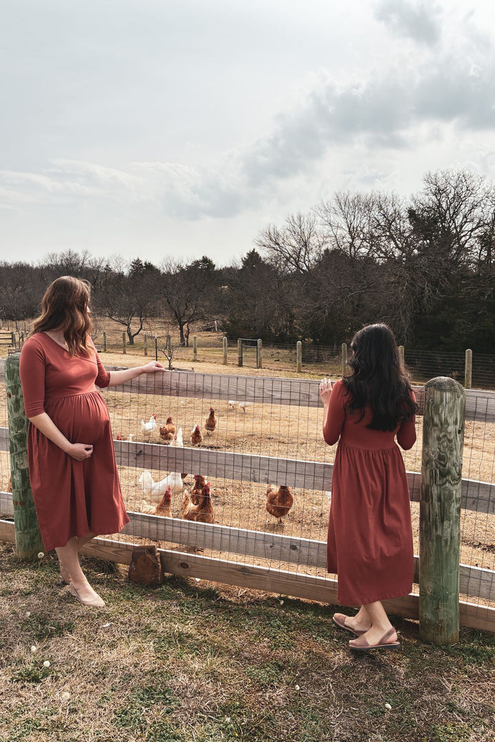 Crossover Nursing Dress