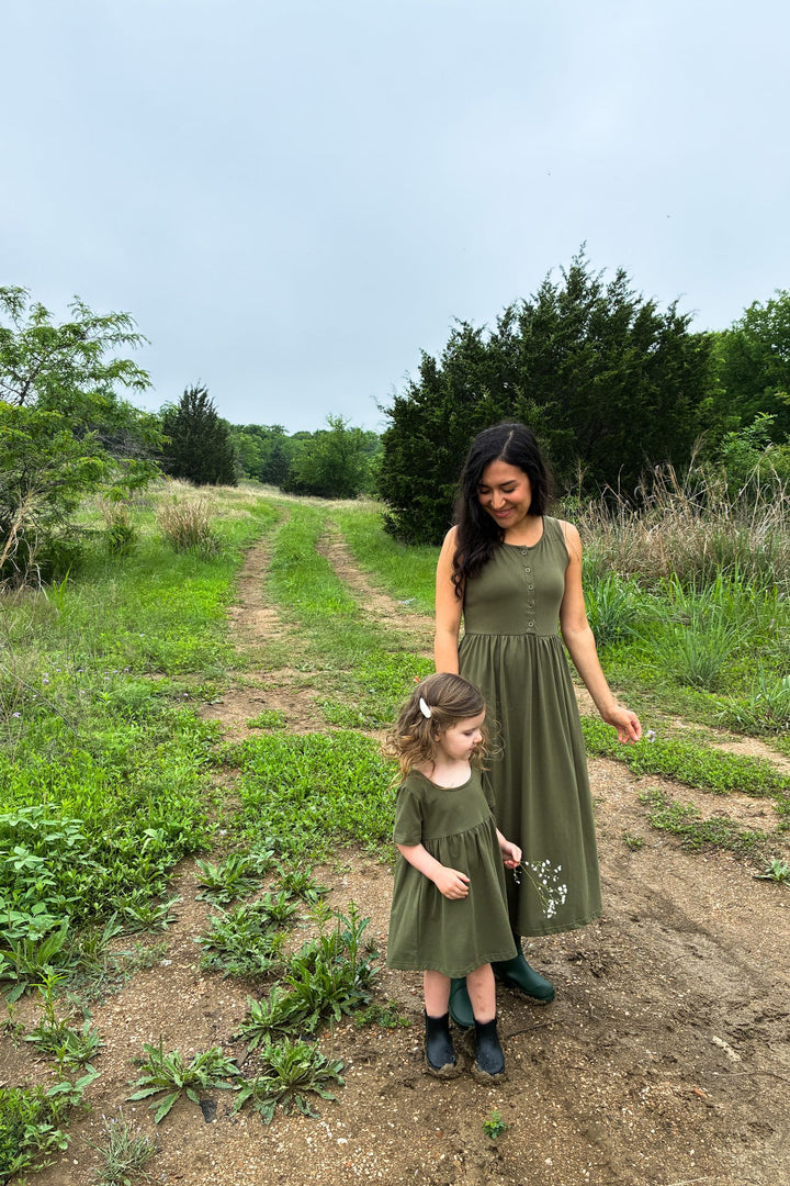 The Everyday Dress - Moss
