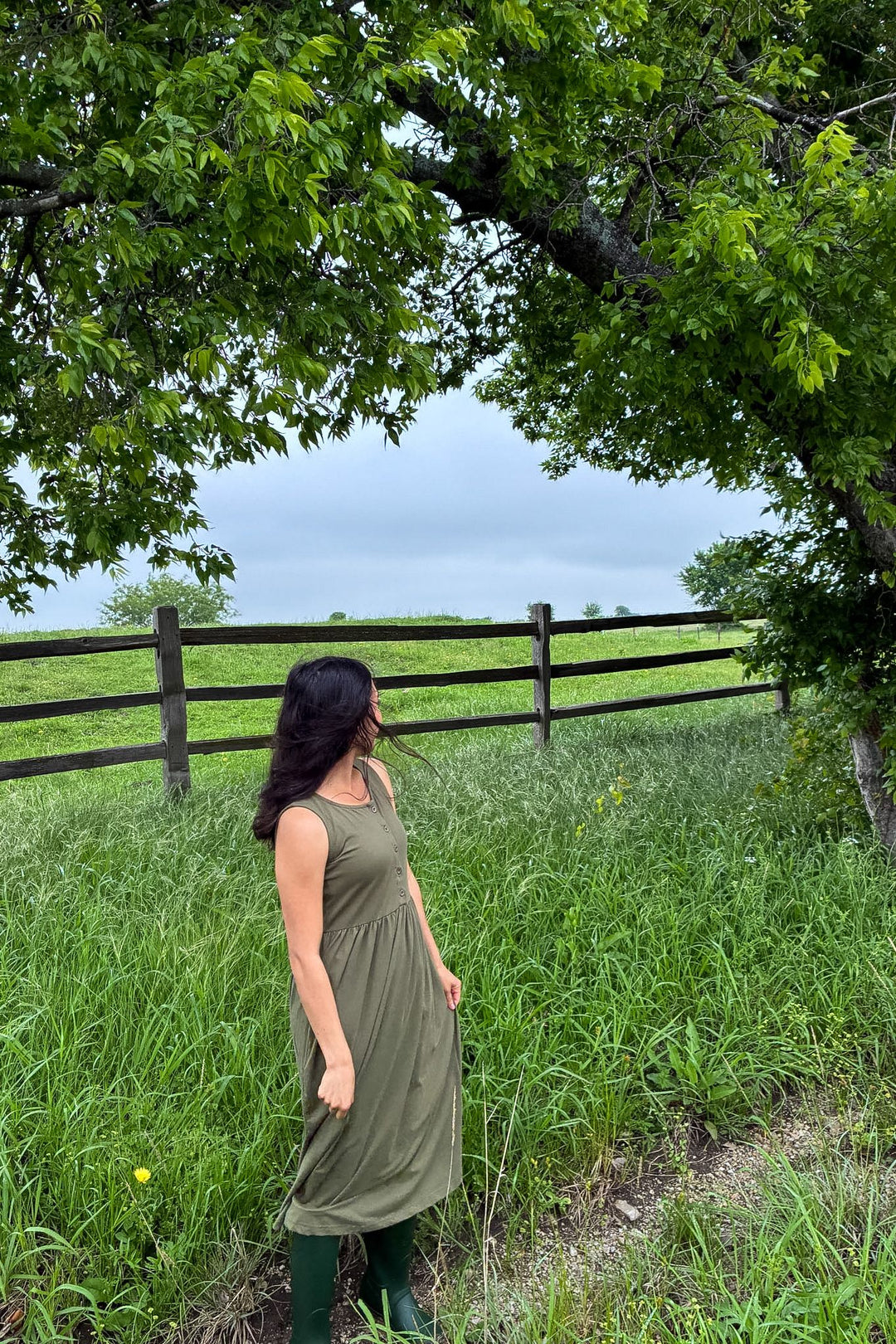 The Everyday Dress - Moss