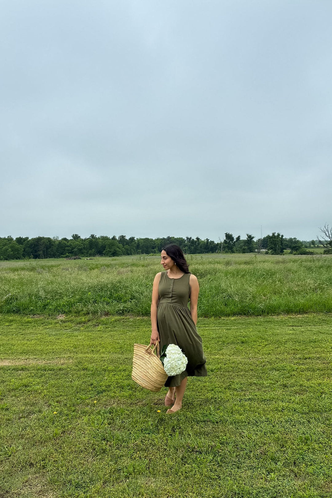 The Everyday Dress - Moss