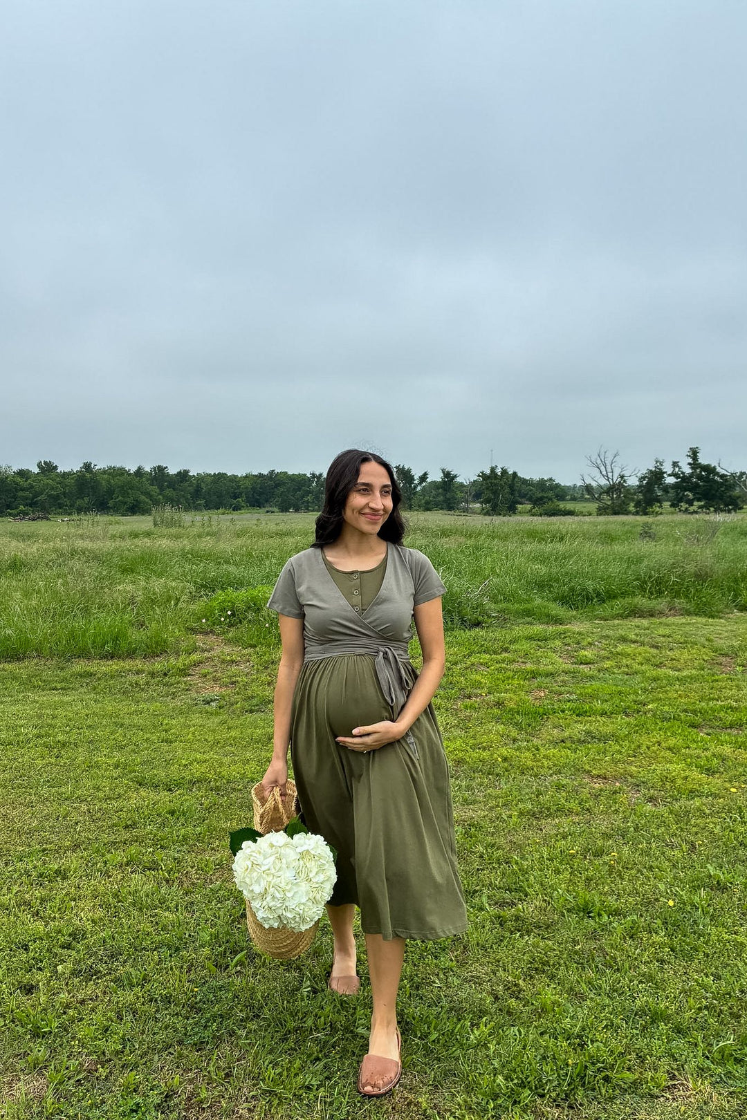 Organic Wrap Top - Short Sleeve