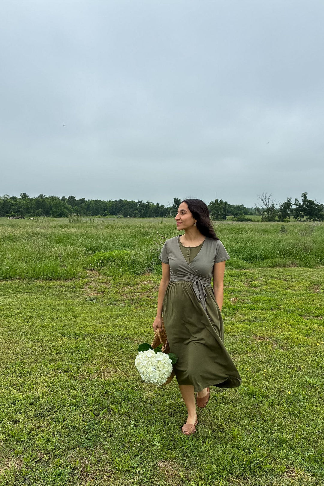 Organic Wrap Top - Short Sleeve