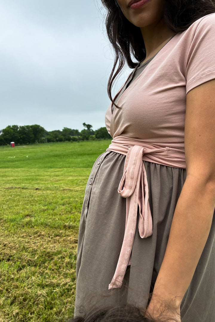 Organic Wrap Top - Short Sleeve