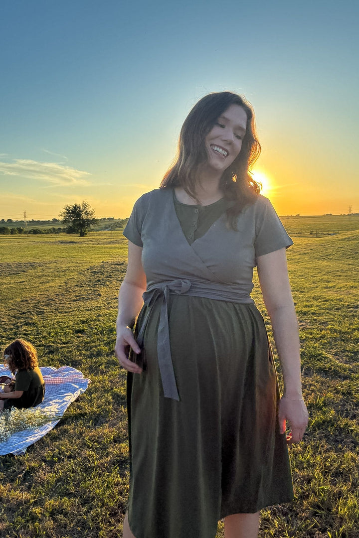 Organic Wrap Top - Short Sleeve