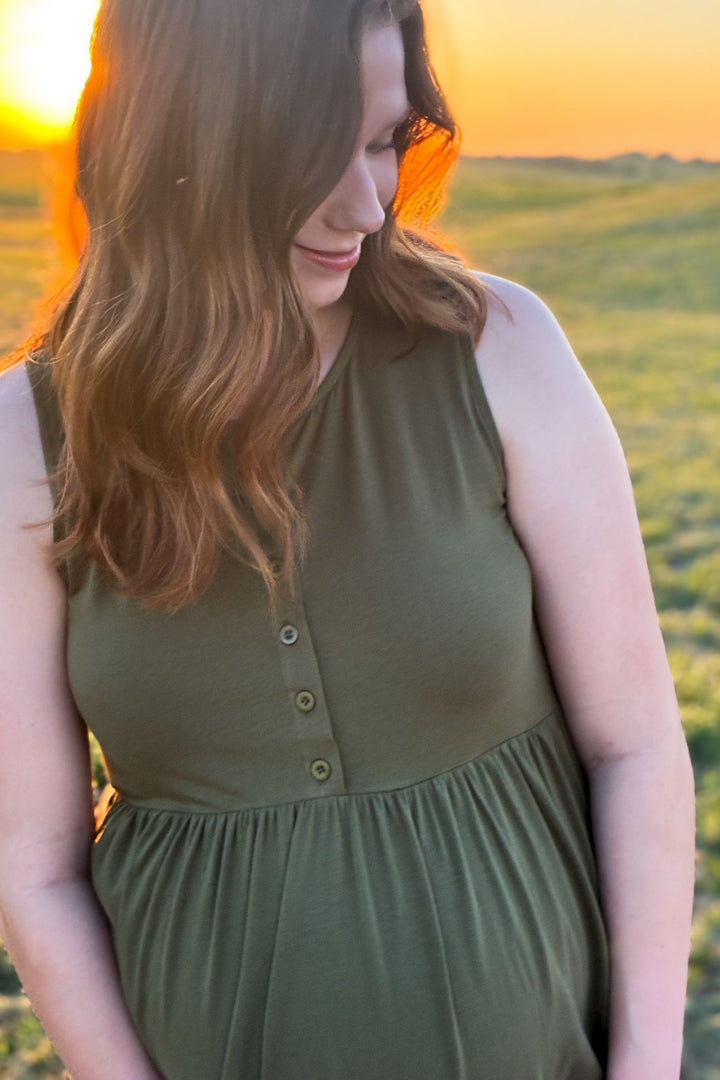 The Everyday Dress - Moss