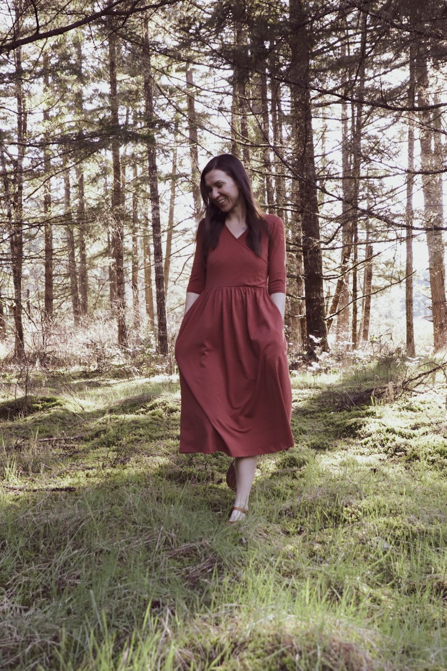 Crossover Nursing Dress