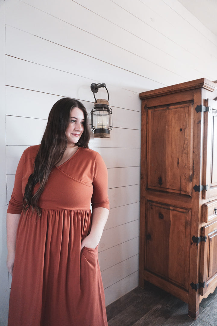 Crossover Nursing Dress